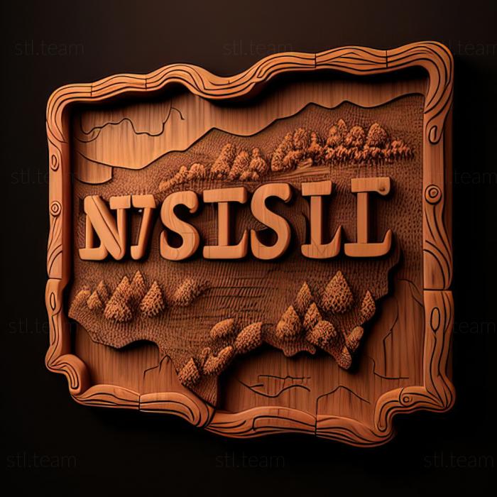 3D модель Нэшвиллей Теннесси (STL)
